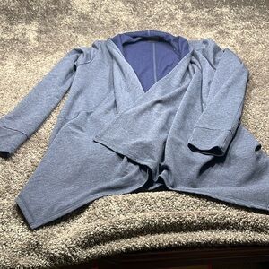Women's Gray Open Front Jacket